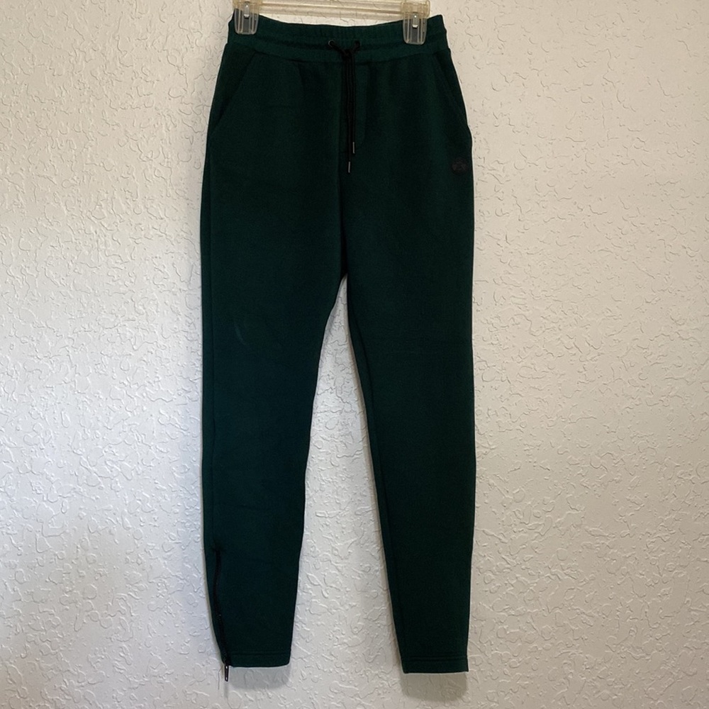 Kooples Sport high waisted skinny green jogger sweatpants